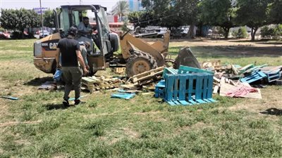 حملة مكبرة لرفع الإشغالات بحيِّ ثالث الإسماعيلية