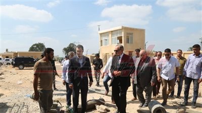 محافظ كفر الشيخ يتفقد الأعمال الجارية بموقع محطة الرصف الجديدة المطورة استعدادًا لبدء التشغيل