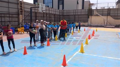 لجنة وزارة الشباب فى زيارة لفريق السلة بالمراكز الرياضية للفتيات بكفر الشيخ