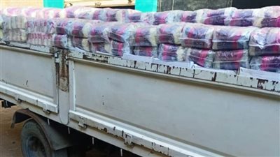 ضبط 8 أطنان أرز أبيض مجهول المصدر بالشرقية 