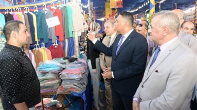 محافظ الدقهلية يفتتح معرض أهلًا مدارس بتخفيضات 40%