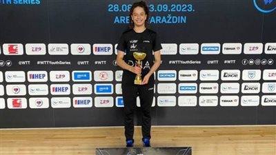 هنا جودة تكتسح لاعبة الصين وتتوج بلقب بطولة كرواتيا المفتوحة لتنس الطاولة ناشئات