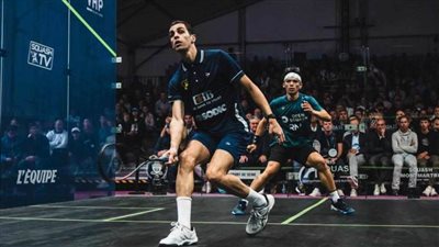 علي فرج يقترب من حسم بطولة باريس للإسكواش بتأهله للدور نصف النهائي