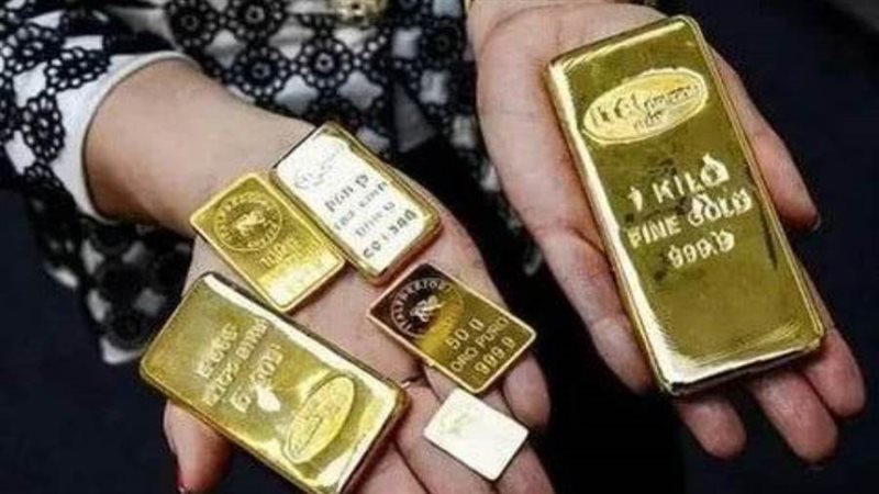 سبائك ذهبية عثر عليها