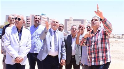النعماني يتفقد أعمال إنشاء مبنى الإدارة المركزي بمقر جامعة سوهاج الجديدة