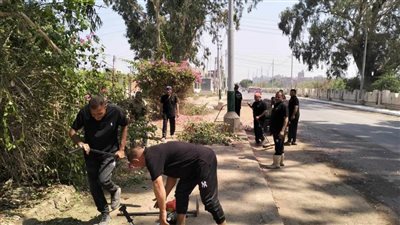حملات مكثفة للنظافة ورفع الإشغالات بالطرق والشوارع الرئيسية في مراكز المنيا