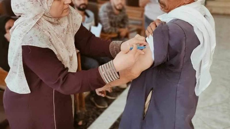 تطعيم عمال هيئة التجميل