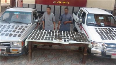 ضبط 204 طرب لمخدر الحشيش بحوزة عنصرين إجراميين بمطروح 
