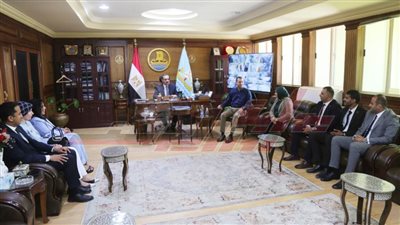 محافظ كفر الشيخ يستقبل وفد تنسيقية شباب الأحزاب والسياسيين لزيارة نقطة مسار العائلة المقدسة