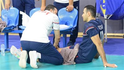 الأشعة تؤكد إصابة أحمد يوسف لاعب منتخب الطائرة بتمزق في عضلة السمانة