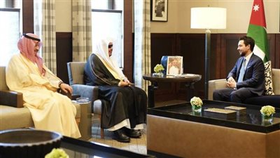 ولي عهد الأردن ورئيس الشورى السعودي يؤكدان الحرص على توطيد العلاقات الثنائية
