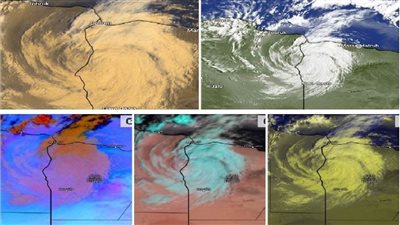 عاجل.. بالأقمار الصناعية العاصفة دانيال تدخل الأراضي المصرية