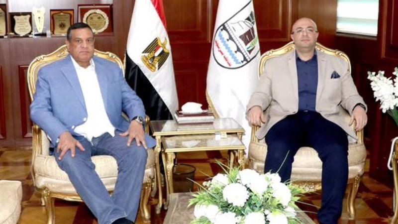 محافظ بنى سويف يستقبل