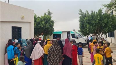 الكشف على ١٠٥٣ مواطنا في قافلة طبية بقرية عبد العظيم زاهر بالبحيرة