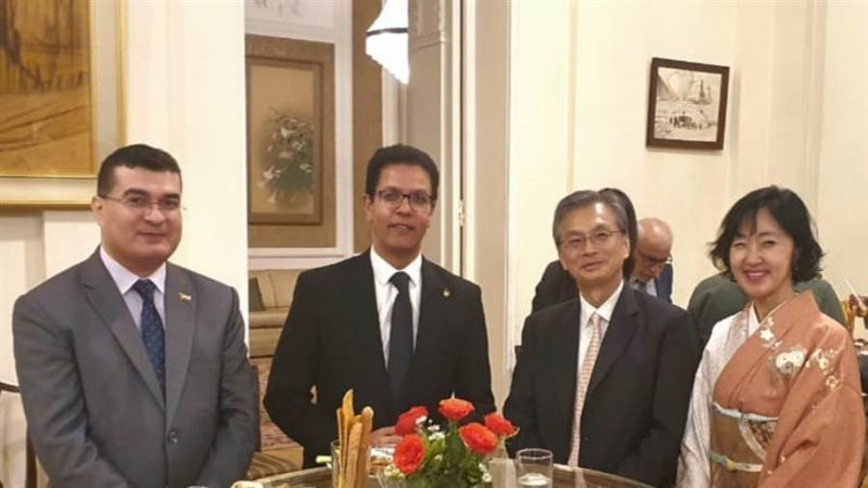 رئيس جامعة بنها والسفير