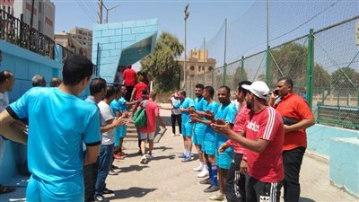 فريق كرة القدم الخماسية بمياه الشرب بسوهاج يحصل على كأس بطولة دوري المصالح الحكومية