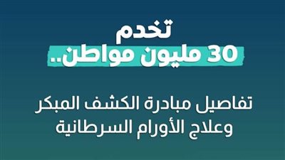 عاجل| بالانفوجراف.. تفاصيل مبادرة الكشف المبكر وعلاج الأورام السرطانية