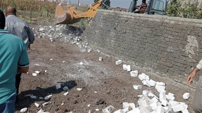 إزالة 11 حالة تعدٍ على الأراضي الزراعية وأملاك الدولة بالبحيرة