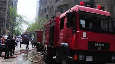 انتداب المعمل الجنائى لفحص أسباب حريق اندلع بشقة فى العبور