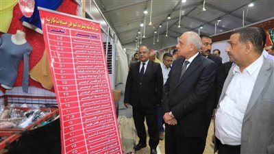محافظ الجيزة يتابع التجهيزات النهائية لافتتاح معرض أهلاً مدارس 
