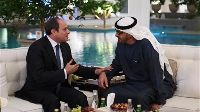 عاجل| السيسي ومحمد بن زايد يتوافقان على مواصلة الجهد المشترك للدفع نحو تسوية أزمات المنطقة