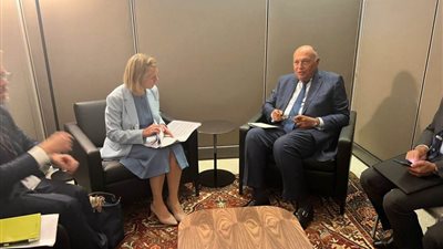 شكري يبحث مع نظيرته النرويجية سبل تعزيز العلاقات الثنائية