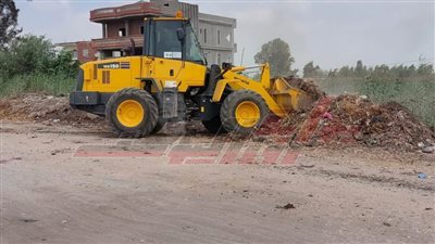 إزالة إشغالات وتعديات على الأراضي الزراعية وتطهير المصارف بكفر الشيخ