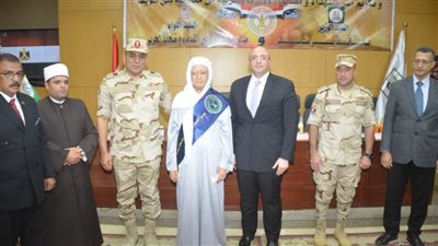 تكريم أسر شهداء القوات المسلحة ومصابي العمليات الحربية ببني سويف