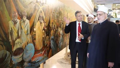 وكيل الأزهر يكرم المشاركين في معرض للفنون التشكيلية حول السيرة النبوية