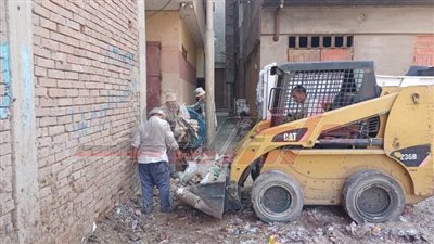 رفع التراكمات بمدينة بيلا في كفر الشيخ