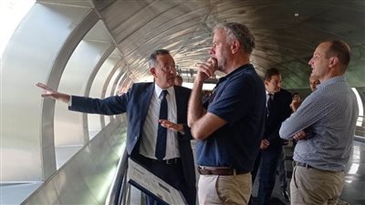 متحف الحضارة يستقبل رئيس اللجنة العسكرية بـ