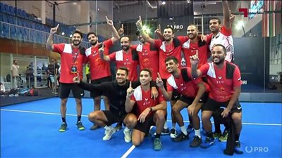 مصر تتوج بلقب البطولة العربية الأولى للبادل بعد الفوز على الكويت 