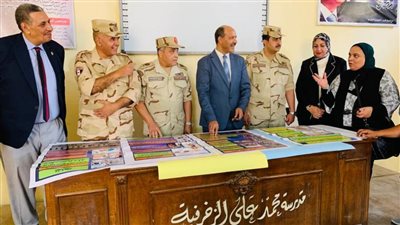 وكيل التعليم بالإسكندرية يزور مدار التأسيس العسكري 