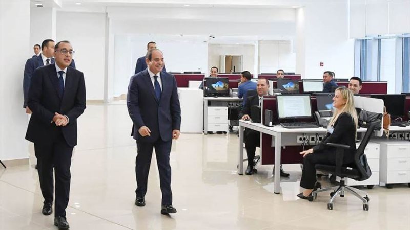 جانب من زيارة الرئيس