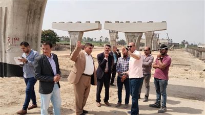 سكرتير بنى سويف يتفقد مستجدات مشروع محور الفشن على النيل