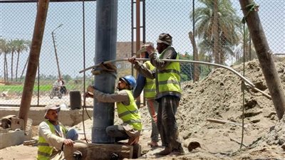 دق ١١٧ بئر مياه ارتوازي بسبعة مراكز بسوهاج لخدمة اكثر من ١.٥ مليون مواطن