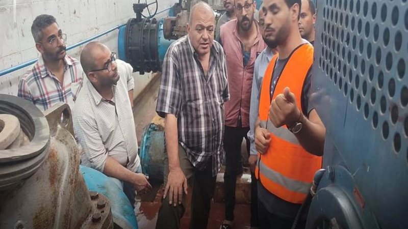 إصلاح عطل محطة مياة