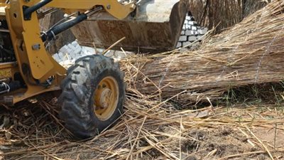 إزالة فورية لحالة تعدٍّ بالبناء المخالف على أرض زراعية بمركز ومدينة القصاصين الجديدة 