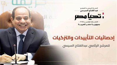 إحصائيات التأييدات والتزكيات للمرشح الرئاسي عبدالفتاح السيسي 