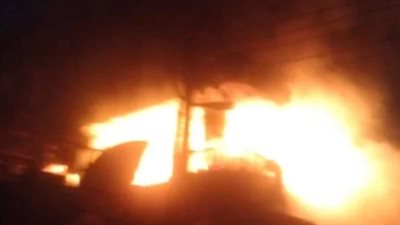 انتداب المعمل الجنائي لفحص أسباب حريق منزل في شبين القناطر 