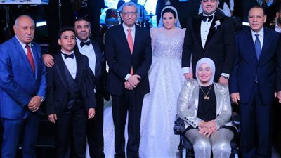 زفاف أجمل عروسين محمود ورضوى بحضور لفيف من القضاة والإعلاميين 