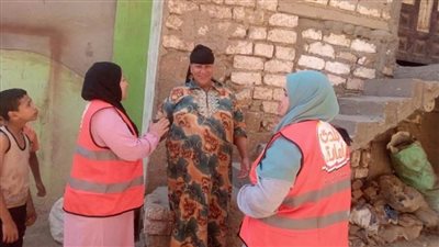 3825 حملة طرق أبواب للتوعية بالمشروعات القومية ببني سويف