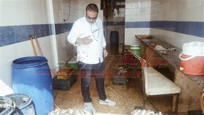 ضبط 2 طن أسماك مملحة غير صالحة بمخزن بمدينة فوه بكفر الشيخ