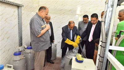 محافظ أسيوط يفتتح وحدة انتاج النيتروجين السائل بمديرية الطب البيطري بتكلفة 7 ملايين جنيه