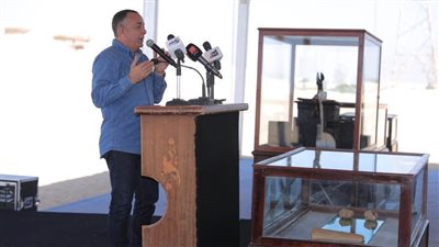 كشف أثري جديد بمنطقة تونة الجبل بالمنيا