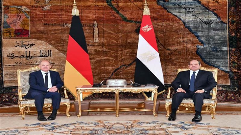 السيسي وشولتز بحثا