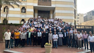 وقفة تضامنية بمشيخة الأزهر مع أهلنا في غزة