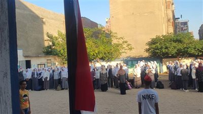 تنكيس الأعلام بمدارس البحيرة حدادًا على أرواح شهداء فلسطين
