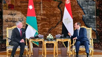 عاجل.. الرئيس السيسي وملك الأردن يؤكدان رفض التهجير القسري للفلسطينيين