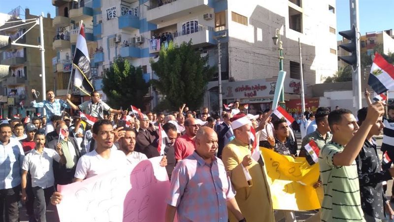 مظاهرات حاشده لدعم